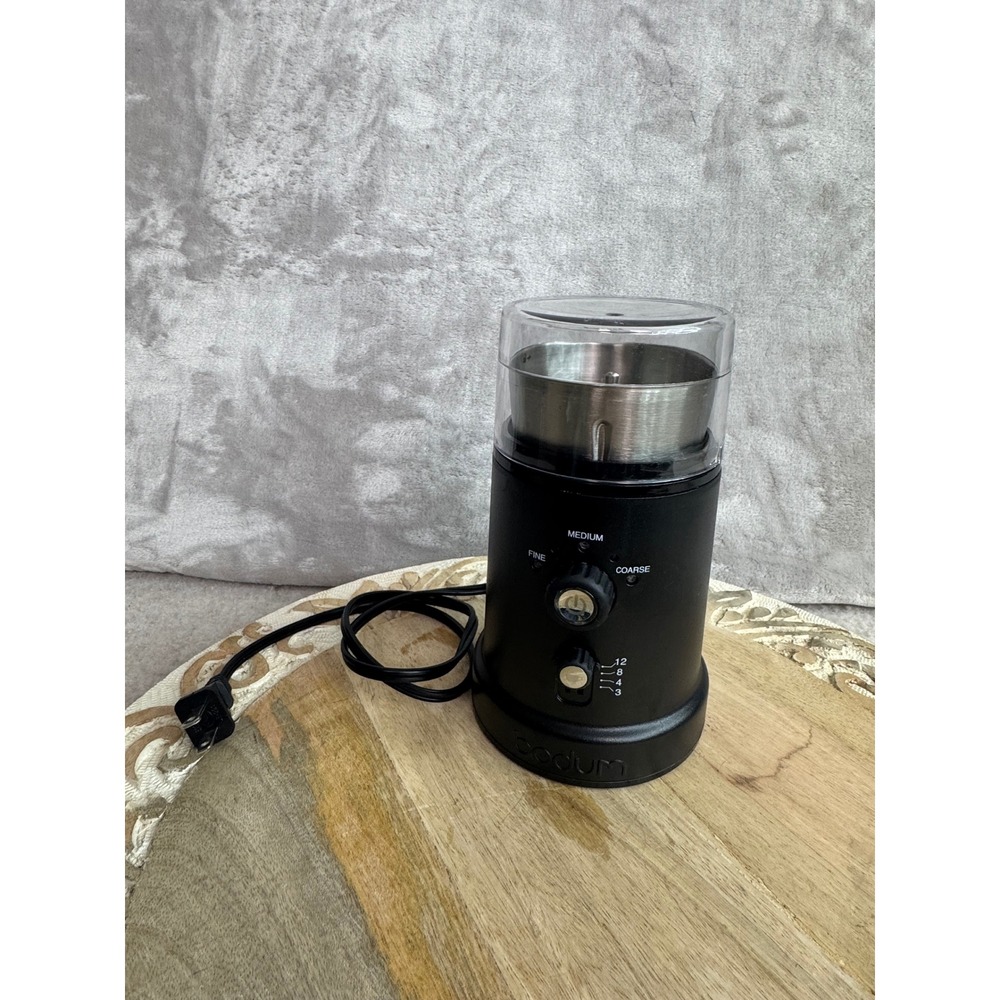 Bodum 12041 Adjustable Electric Coffee Blade Grinder Black Fine to Coarse‎ 220W
